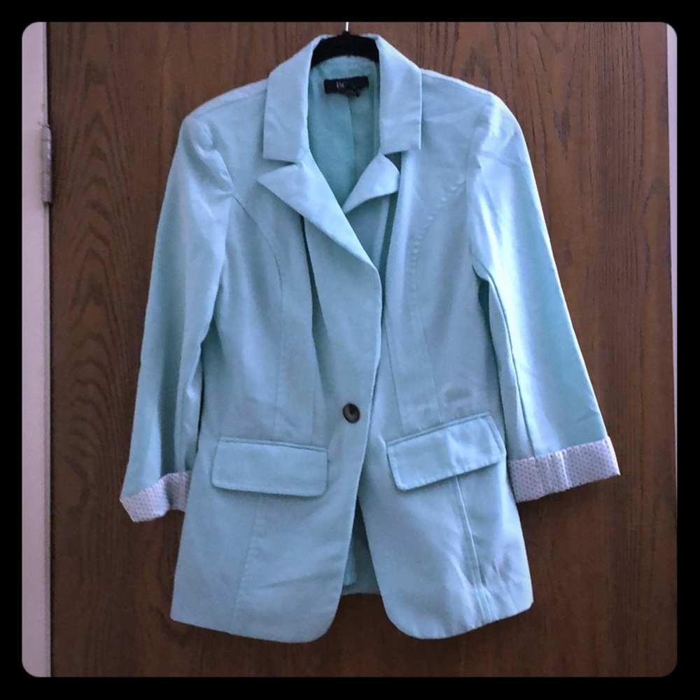 Robins egg blue blazer
